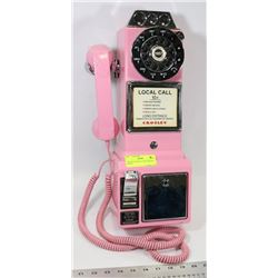 VINTAGE CROSLEY COIN PINK PAY PHONE