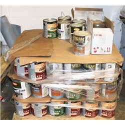 PALLET OF ASSORTED STAINS