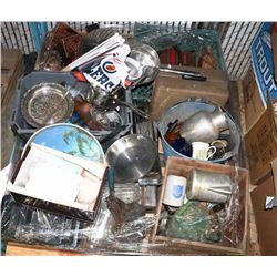 PALLET OF ESTATE ITEMS - ANTIQUES, VINTAGE ITEMS &