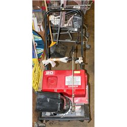 CRAFTSMAN 20" ELECTRIC SNOWBLOWER.
