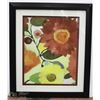 Image 3 : 2 FLORAL FRAMED PICTURES