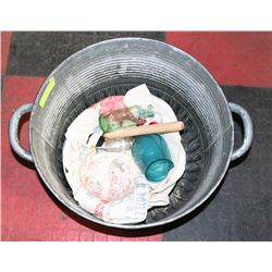 VINTAGE WASH BASIN 17" LONG, 12" WIDE, HAND