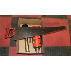 VINTAGE LARGE HANDSAW