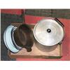 Image 1 : CAST IRON POT & ENAMEL DISHES SOLD WITH ALUMINUM