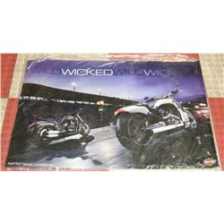 HARLEY DAVIDSON DOUBLE SIDED POSTER
