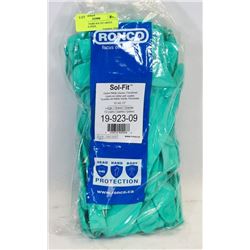 LOT OF 12 PAIRS SOL-FIT GREEN NITRILE GLOVES,