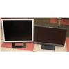 Image 1 : LENOVO 19" MONITOR SOLD WITH SAMSUNG 19" MONITOR