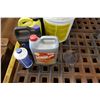 Image 2 : Contents of Pallet: Hydraulic Fluid, etc.