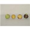 Image 1 : (4) PCS. 19TH CENT. PAINT DECORATED STONE FRUITS