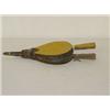 Image 1 : MINIATURE FIREPLACE BELLOWS IN OLD YELLOW PAINT
