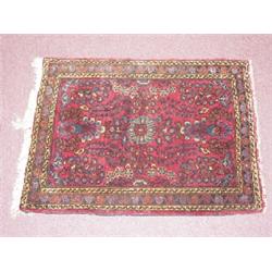 SAROUK PERSIAN CARPET (1'10" X 2'8")