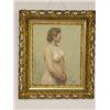 Image 1 : OIL ON CANVAS OF FEMALE NUDE SIGNED D. WU JECT-KEY (19 1/2" X 15 1/2")