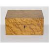 Image 1 : BIRDSEYE MAPLE DRESSER BOX W/ INSIDE COMPARTMENT & VELVET LINING