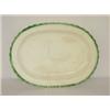 Image 1 : 16 1/2" GREEN LEED FEATHER EDGE PLATTER