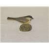 Image 1 : WOODEN CARVED & PAINTED CHICKADEE BY JESS BLACKSTONE, #683