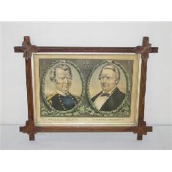 N. CURRIER LITHO - PRESIDENTIAL CANDIDATES, ZACHARY TAYLOR & MILLARD FILLMORE