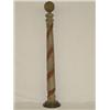 Image 1 : 19TH CENT. PAINT DECORATED BARBER'S POLE TRADE SIGN