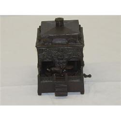 CAST IRON MECHANICAL BANK - GEM BANK