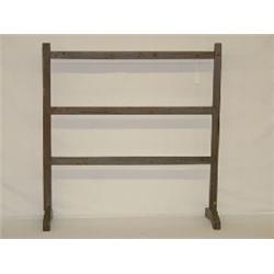 19TH CENT. PAINTED PINE DRYING RACK