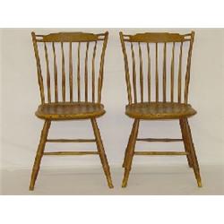 PR. NEW ENGLAND PAINTED CLOTHESPIN STEPDOWN WINDSORS (PROBABLY NH)