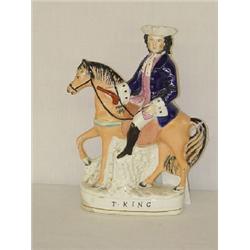 19TH CENT. STAFFORDSHIRE FIGURINE - T. KING