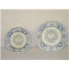 Image 1 : (2) CONGRESS BLUE STAFFORDSHIRE PLATES - (1) 8" & (1) 9 1/2"