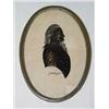Image 1 : EARLY SILHOUETTE REVERSE ON GLASS OF GEORGE WASHINGTON SIGNED & DATED 1794