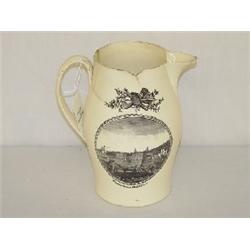 8 1/2" LIVERPOOL JUG - GREENWICH HOSPITAL & THE WATERMANS ON REVERSE