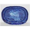 Image 1 : 17 1/2" BLUE STAFFORDSHIRE PLATTER - REGENTS QUADRANT LONDON BY ADAMS