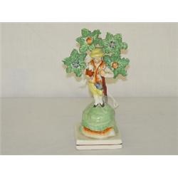 6 1/2" STAFFORDSHIRE FIGURE - MAN W/ SHOVEL