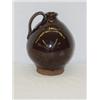 Image 1 : 8" EARLY PEAR SHAPED REDWARE JUG