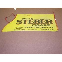CIGAR ADVERTISING HORSE BLANKET "STEBER CIGARS" TINKHAM BROS. JAMESTOWN NY