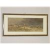 Image 1 : EARLY 20TH CENT. WATERCOLOR COASTAL LANDSCAPE UNSIGNED (11" X 29")
