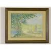 Image 1 : PASTEL WOODLAND SCENE - ATTRIBUTED TO F. MORTIMER LAMB (UNSIGNED 18 " X 23 1/2" SIGHT SIZE)