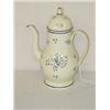 Image 1 : 11" DECORATED SOFT PASTE CREAMWARE DOME TOP TEAPOT W/ FLORAL DECOR