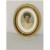 Image 1 : 3 1/4" MINIATURE FRAMED OVAL WATERCOLOR OF YOUNG LADY W/ EXHIBITION LABEL STATING DONE BY WILLIAM KA