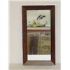 Image 1 : 19TH CENT. REVERSE PAINTED MIRROR W/ PADDLEWHEELED STEAMSHIP WEBSTER IN OGEE FRAME