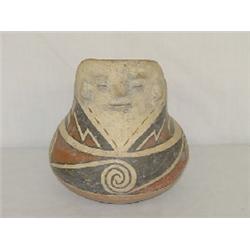 UNUSUAL 7" PRE COLUMBIAN EFFIGY VESSEL