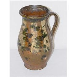 8" REDWARE HANDLED PITCHER