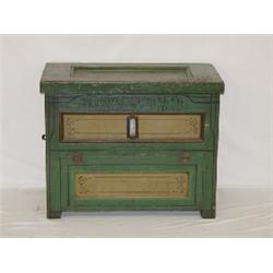 PAINTED COOLER COOLEY JR. CREAMER NO. 00 - VERMONT FARM MACHINE CO. BELLOWS FALLS VT W/ ORIGINAL GRE