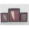Image 1 : ARCHAIC PALEOINDIAN SPEAR POINT & 2 ARROWHEADS FROM COBBS TRIANGLE ETC.