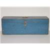 Image 1 : EARLY BLUE PAINTED TOOL BOX