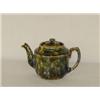 Image 1 : ENGLISH EARTHENWARE TEAPOT - FLINT ENAMEL GLAZED
