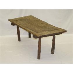 EARLY PRIMITIVE HOG SLAUGHTERING BENCH