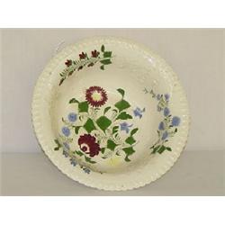 11" STICKSPATTER BOWL TO PITCHER & BOWL MARKED WOOD