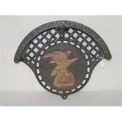 CAST IRON HOSE REEL W/ EAGLE EMBOSSED BOSTON BELTING CO.
