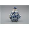 Image 1 : A Blue-and-White "Floral" Pattern Snuff Bottle