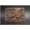 Image 1 : An Old Western High Relief "Hunting" Bronze Plaque.