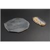 Image 1 : A Black Onyx Slice and a Montana Agate Slice.