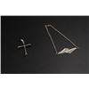 Image 1 : A Group of Silver Bracelet and "Cross" Pendant.